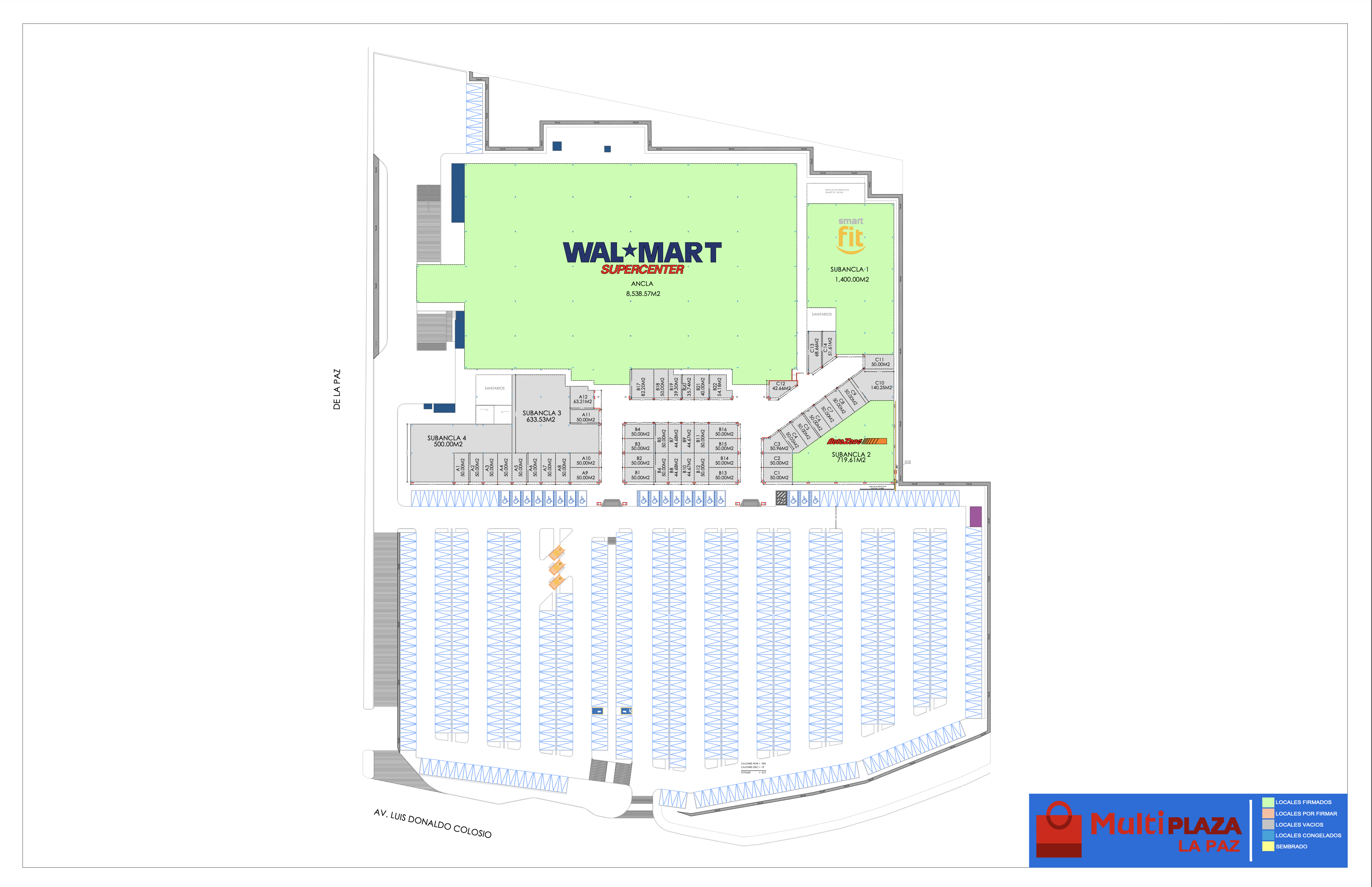 Croquis / plano de Multi Plaza La Paz
